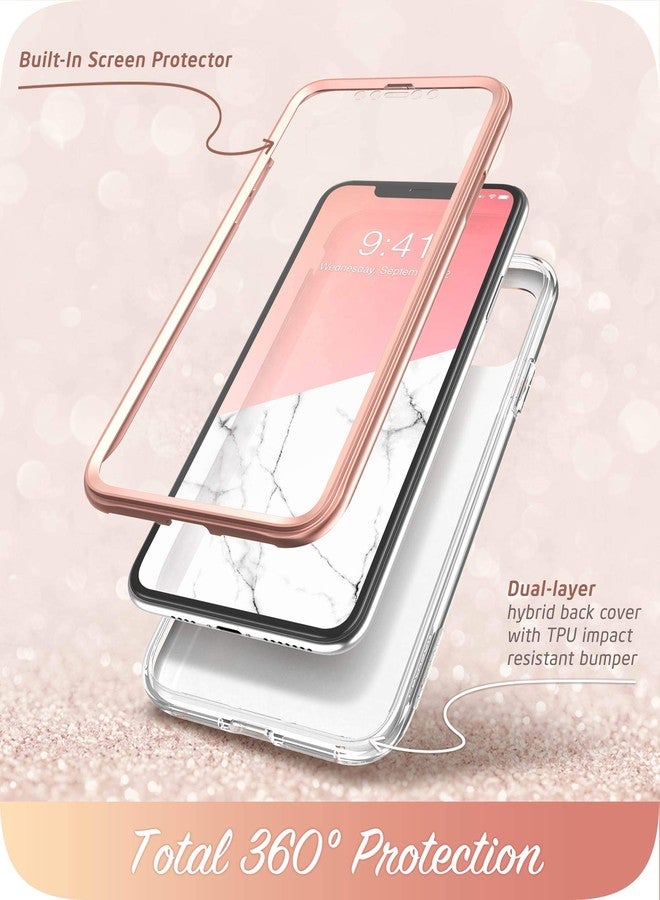 آي-بلاسون جراب i-Blason Cosmo Series لهاتف iPhone 11 (إصدار 2019)، جراب أنيق رفيع يغطي كامل الجسم مع واقي شاشة مدمج، بنقشة الرخام، مقاس 6.1 بوصة - Image 2